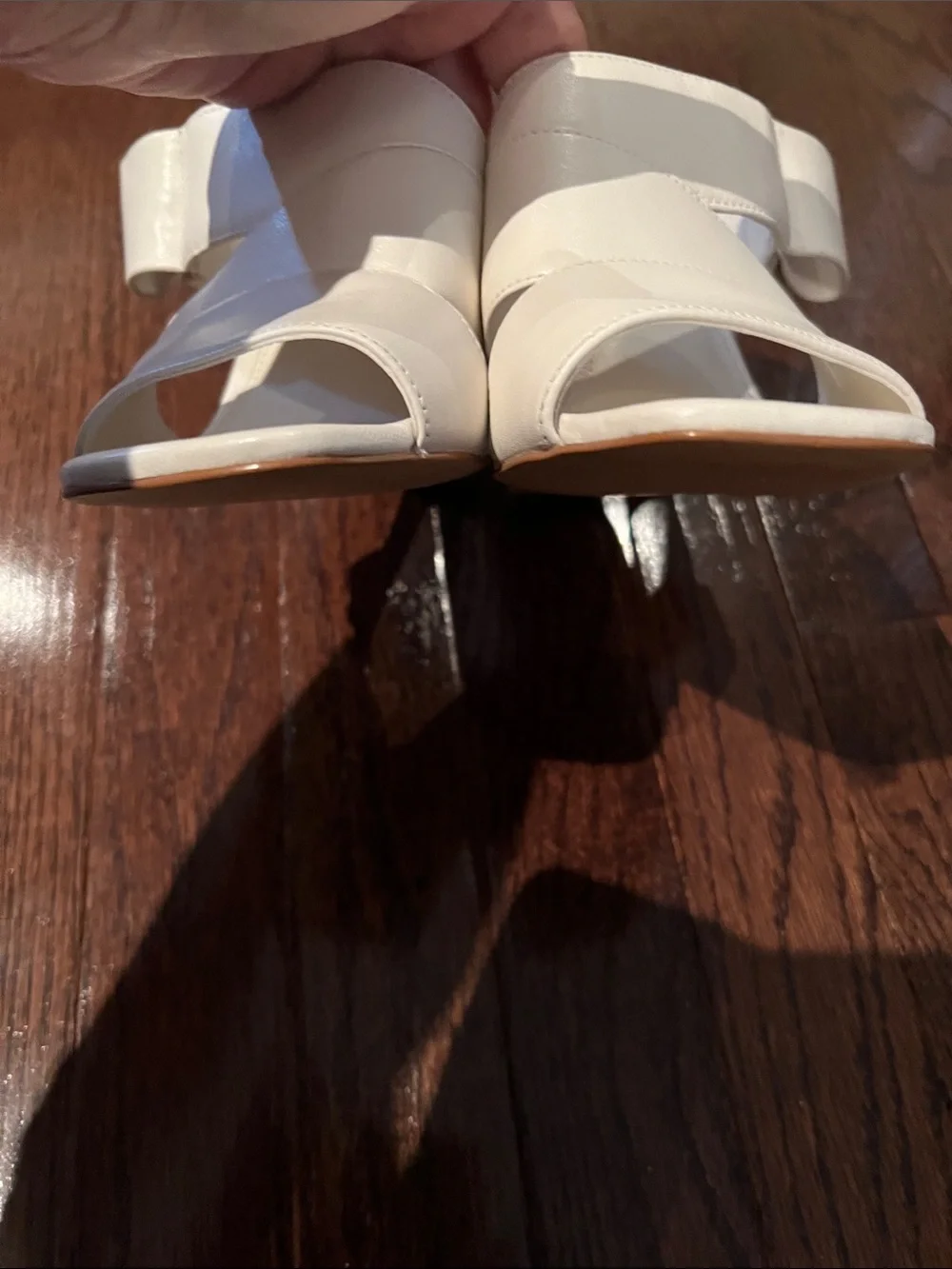 New Kate Spade Bianca mules. Ivory color. Eccentric Bow and Block Heel.